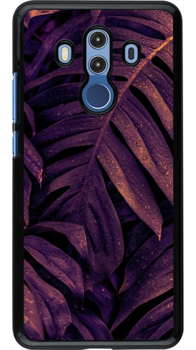 Huawei Mate 10 Pro Case Hülle - Purple Light Leaves