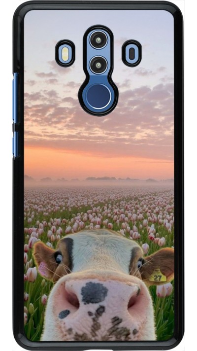 Huawei Mate 10 Pro Case Hülle - Cow with tulips 2026