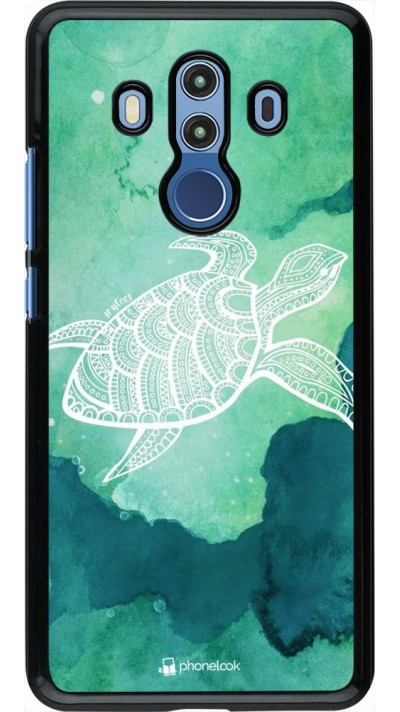 Hülle Huawei Mate 10 Pro - Turtle Aztec Watercolor