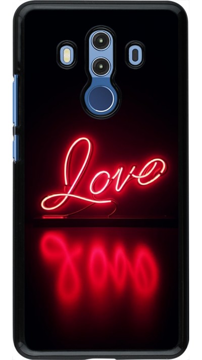 Huawei Mate 10 Pro Case Hülle - Valentine 2025 Neon Liebe