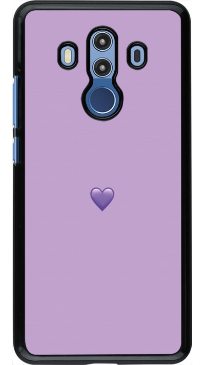 Huawei Mate 10 Pro Case Hülle - Valentine 2023 purpule single heart