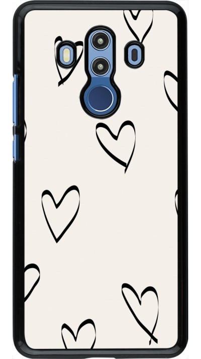 Huawei Mate 10 Pro Case Hülle - Valentine 2023 minimalist hearts