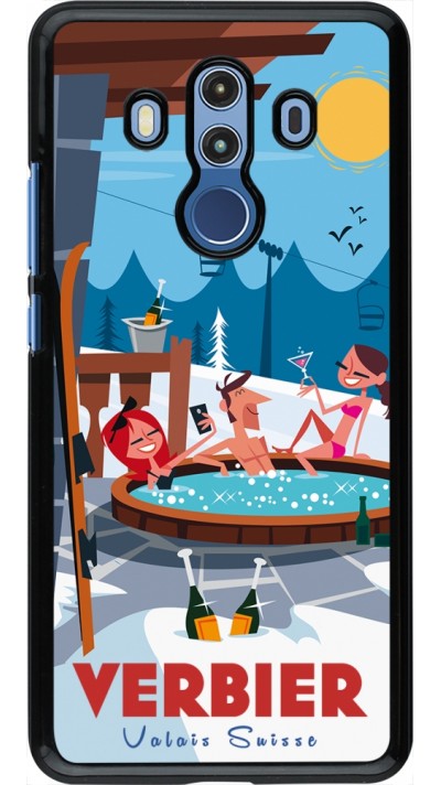 Huawei Mate 10 Pro Case Hülle - Verbier Mountain Jacuzzi
