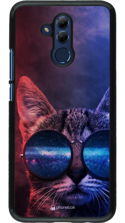 Hülle Huawei Mate 20 Lite - Red Blue Cat Glasses