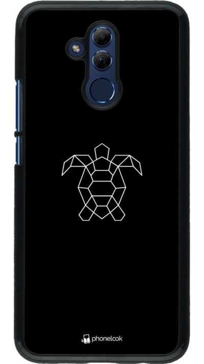 Hülle Huawei Mate 20 Lite - Turtles lines on black