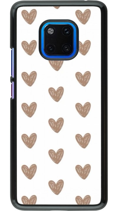 Huawei Mate 20 Pro Case Hülle - Autumn 2024 brown hearts