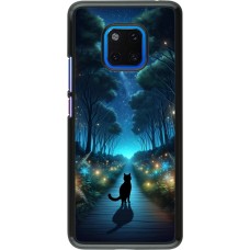 Huawei Mate 20 Pro Case Hülle - Schwarze Katze Spaziergang