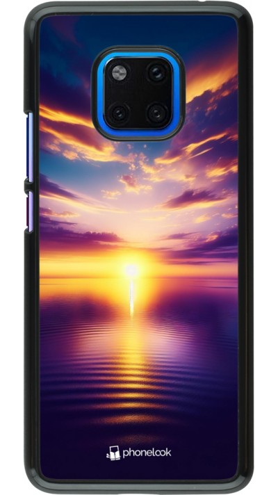 Huawei Mate 20 Pro Case Hülle - Sonnenuntergang gelb violett