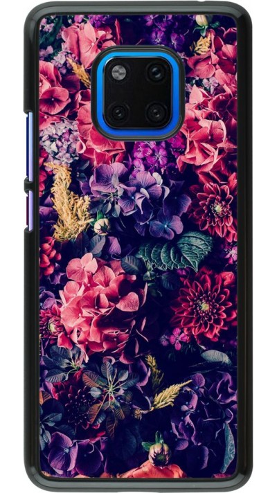Hülle Huawei Mate 20 Pro - Flowers Dark