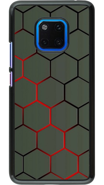 Hülle Huawei Mate 20 Pro - Geometric Line red