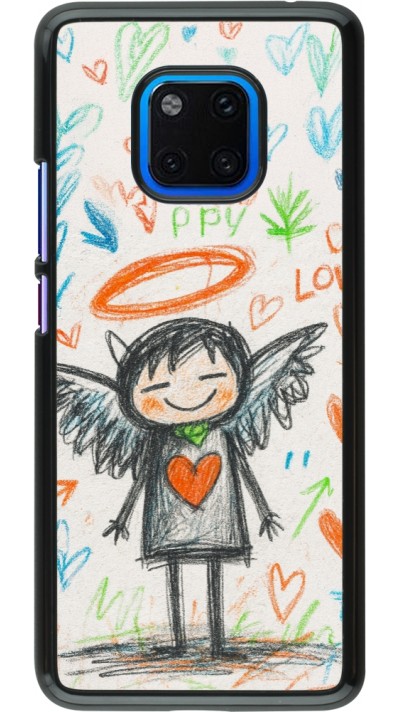 Coque Huawei Mate 20 Pro - Little Angel Sketch Love