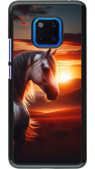 Huawei Mate 20 Pro Case Hülle - Majestätischer Sonnenuntergang Pferd