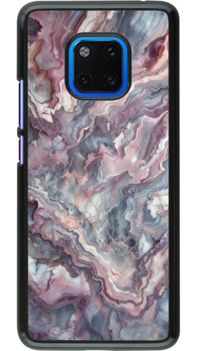Huawei Mate 20 Pro Case Hülle - Violetter silberner Marmor