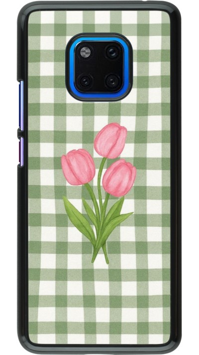 Coque Huawei Mate 20 Pro - Green vichy tulips Spring 2026