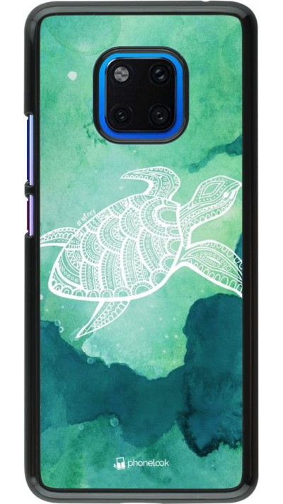 Hülle Huawei Mate 20 Pro - Turtle Aztec Watercolor