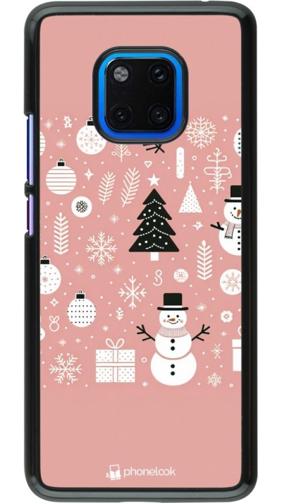 Huawei Mate 20 Pro Case Hülle - Weihnachten 2024 Rose Schneemann Weihnachten