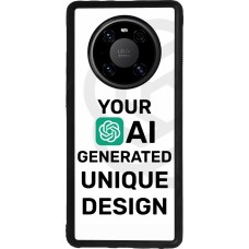 Huawei Mate 40 Pro Case Hülle - Silikon schwarz Weltweit einzigartig erstellt dank Deiner Kreativität und künstlicher Intelligenz (KI)
