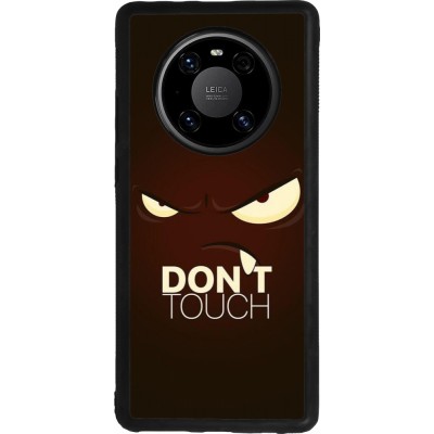 Huawei Mate 40 Pro Case Hülle - Silikon schwarz Angry Dont Touch