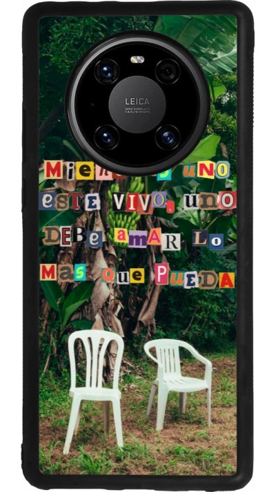 Coque Huawei Mate 40 Pro - Silicone rigide noir Chairs DTMF
