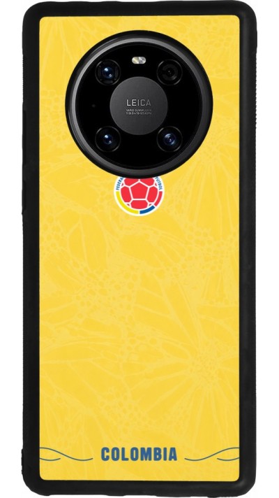 Huawei Mate 40 Pro Case Hülle - Silikon schwarz Kolumbien 2026 personalisierbares Fussballtrikot