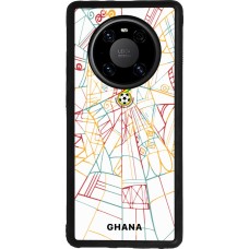 Huawei Mate 40 Pro Case Hülle - Silikon schwarz Ghana 2026 personalisierbares Fussballtrikot
