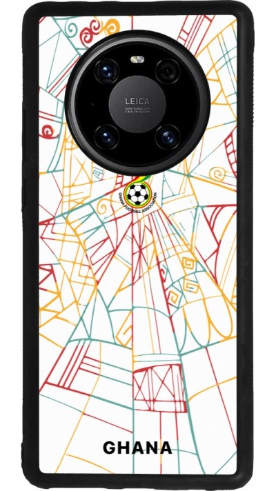 Huawei Mate 40 Pro Case Hülle - Silikon schwarz Ghana 2026 personalisierbares Fussballtrikot