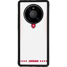 Huawei Mate 40 Pro Case Hülle - Silikon schwarz Jordanien 2026 personalisierbares Fussballtrikot