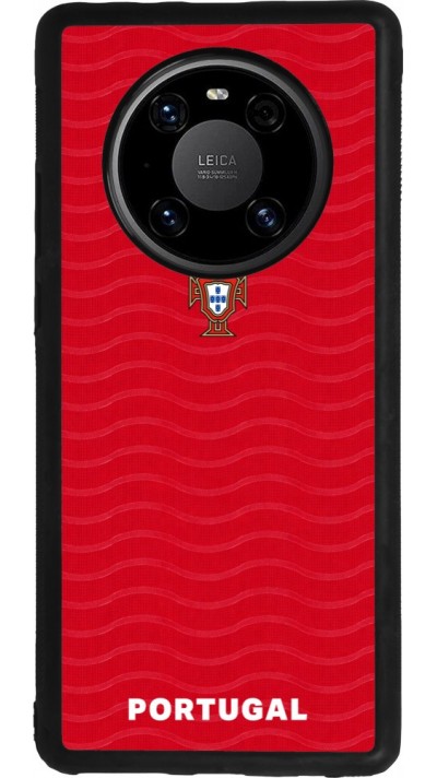 Huawei Mate 40 Pro Case Hülle - Silikon schwarz Portugal 2026 personalisierbares Fussballtrikot