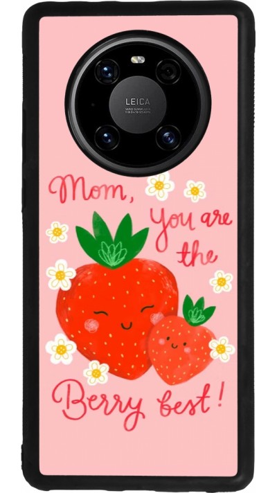Coque Huawei Mate 40 Pro - Silicone rigide noir Mom 2026 Berry best