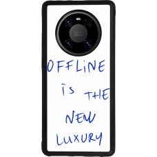 Coque Huawei Mate 40 Pro - Silicone rigide noir Offline is the new luxury