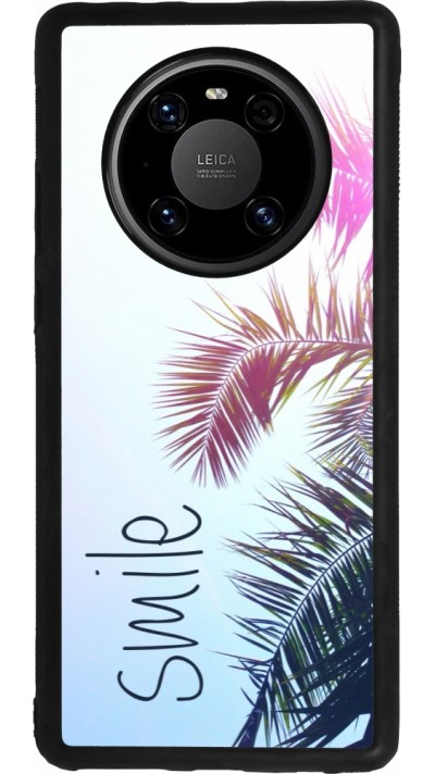 Coque Huawei Mate 40 Pro - Silicone rigide noir Smile 05