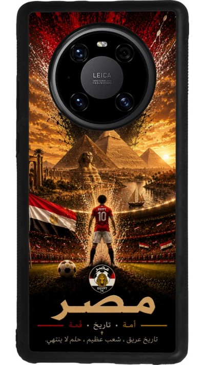 Coque Huawei Mate 40 Pro - Silicone rigide noir Football Égypte splash 2026