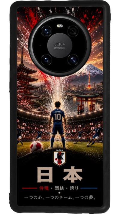 Coque Huawei Mate 40 Pro - Silicone rigide noir Football Japon splash 2026