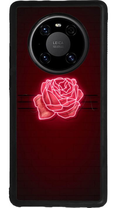 Huawei Mate 40 Pro Case Hülle - Silikon schwarz Spring 23 neon rose