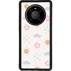 Huawei Mate 40 Pro Case Hülle - Silikon schwarz Spring 23 weather