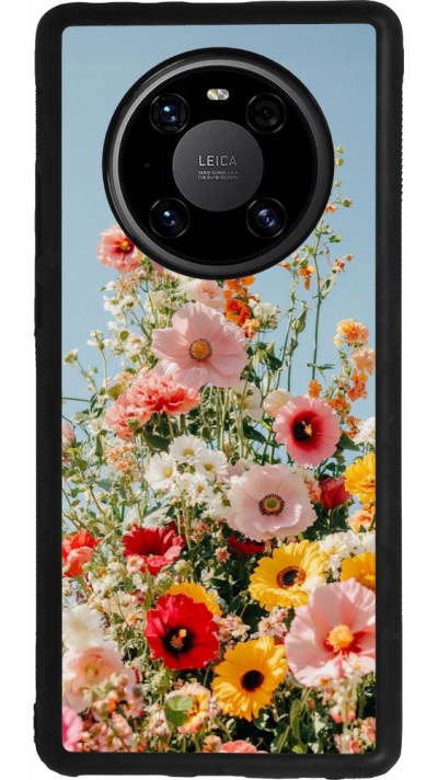 Coque Huawei Mate 40 Pro - Silicone rigide noir Spring flowers Spring 2026