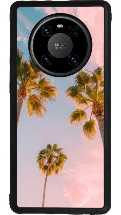 Huawei Mate 40 Pro Case Hülle - Silikon schwarz Summer 2025 Palmiers