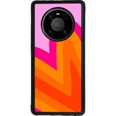 Huawei Mate 40 Pro Case Hülle - Silikon schwarz Valentine 2024 heart gradient