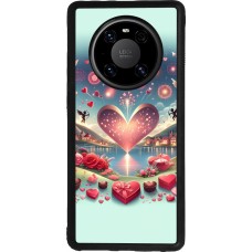 Huawei Mate 40 Pro Case Hülle - Silikon schwarz Valentin 2025 Schick