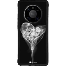 Huawei Mate 40 Pro Case Hülle - Silikon schwarz Valentine 2022 Black Smoke