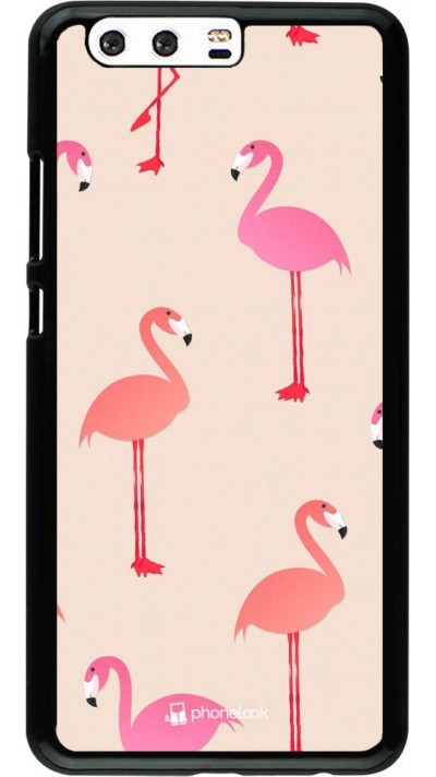 Hülle Huawei P10 Plus - Pink Flamingos Pattern