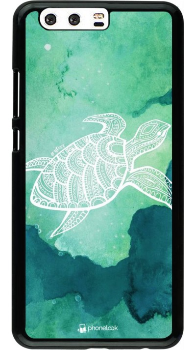 Hülle Huawei P10 Plus - Turtle Aztec Watercolor