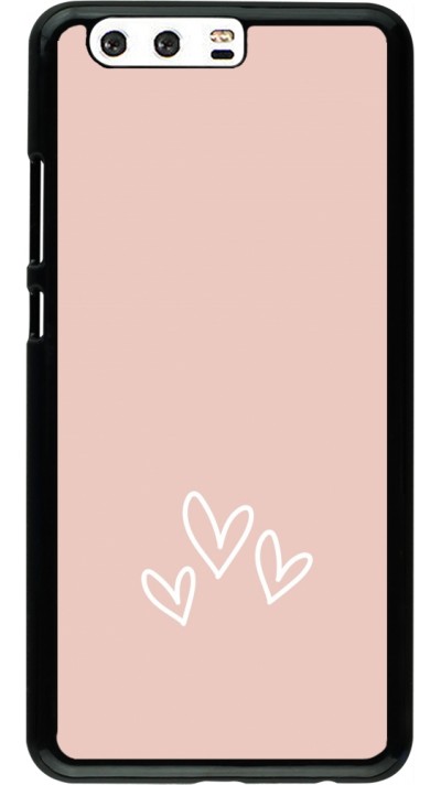 Huawei P10 Plus Case Hülle - Valentine 2023 three minimalist hearts