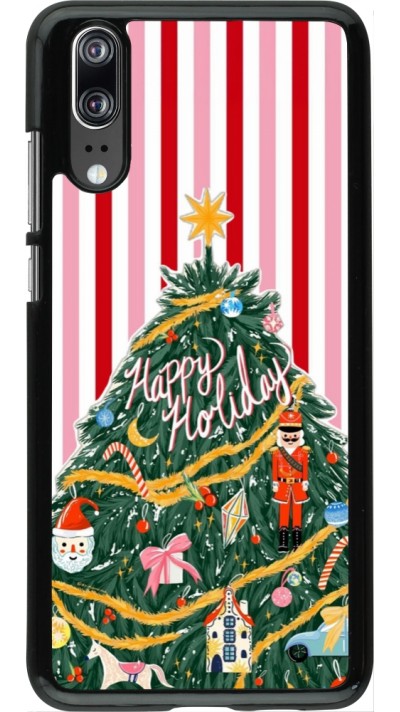 Huawei P20 Case Hülle - Christmas 25 Happy Holiday