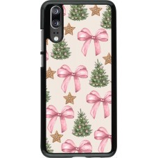 Huawei P20 Case Hülle - Christmas 25 Vintage Ribbons