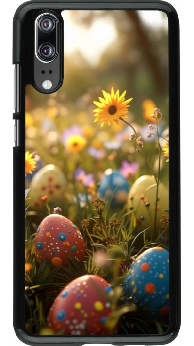 Huawei P20 Case Hülle - Easter 2026 Decorated eggs