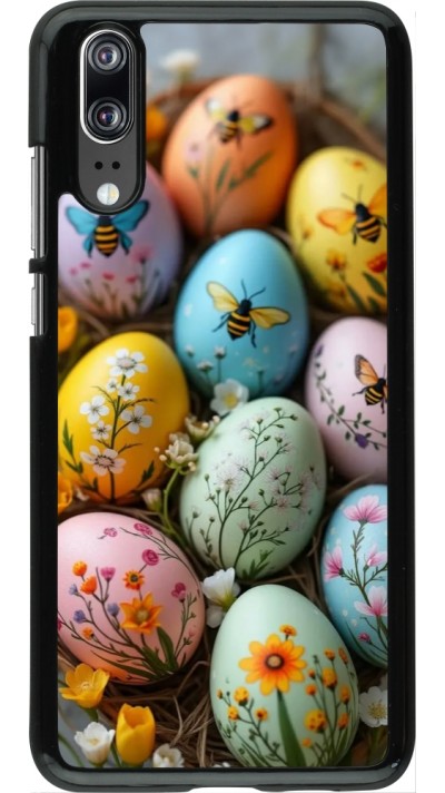 Huawei P20 Case Hülle - Easter 2026 Eggs with bees