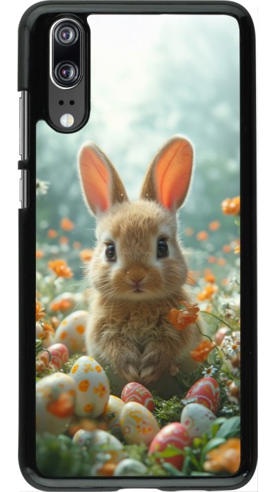 Huawei P20 Case Hülle - Easter 2026 Rabbit in the garden
