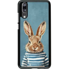Huawei P20 Case Hülle - Easter 2026 Rabbit navy