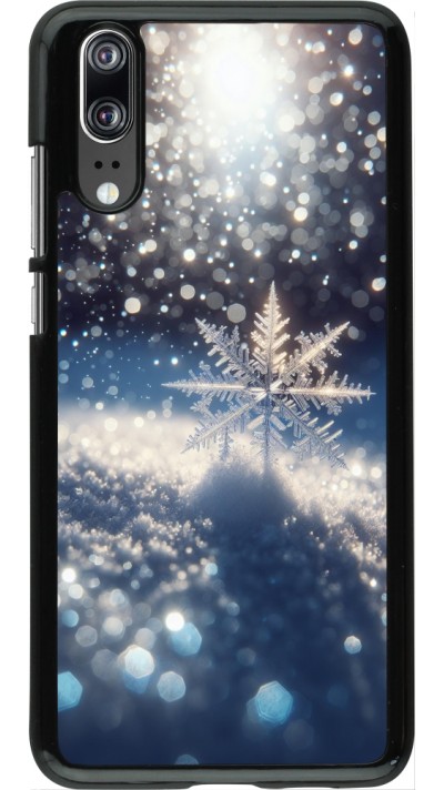 Huawei P20 Case Hülle - Schneeflocke Solar Glanz